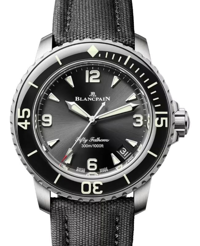 Blancpain Fifty Fathoms Automatique Titanium  42.3mm Black Dial 5010 12B30 B52A - BRAND NEW