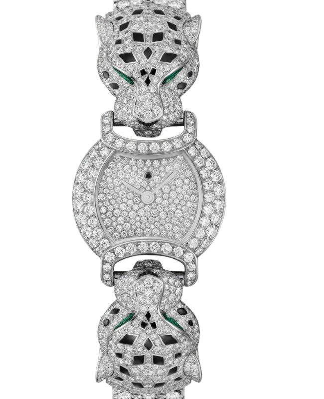 Cartier La Panthère De Cartier Quartz White Gold 22.2mm Set with Diamond Dial White Gold Bracelet HPI01443 - BRAND NEW