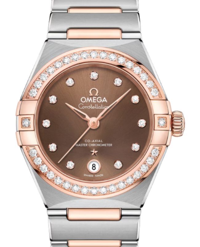 Omega Constellation Co-Axial Master Chronometer 29mm Steel-Sedna Gold Brown Dial 131.25.29.20.63.001