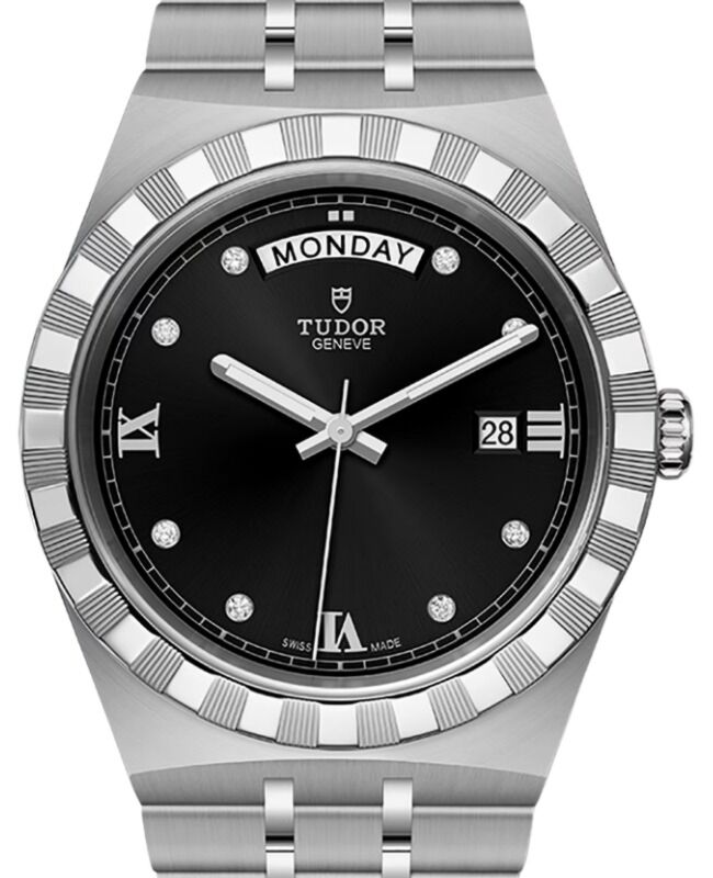 Tudor Royal Steel 41mm Black Diamond Dial M28600-0004 - BRAND NEW