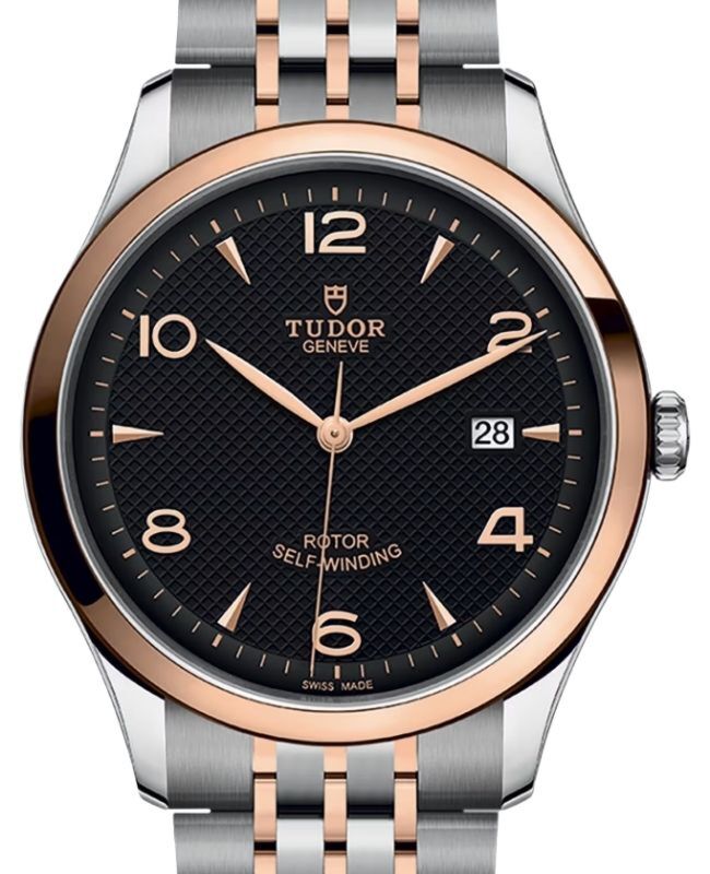 Tudor 1926 Steel 41mm Rose Gold Bezel Black Dial M91651-0003 - BRAND NEW