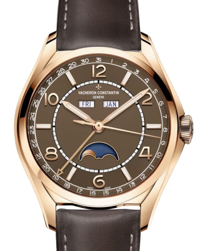 Vacheron Constantin Fiftysix Complete Calendar Pink Rose Gold Brown Dial 4000E/000R-B065 - BRAND NEW
