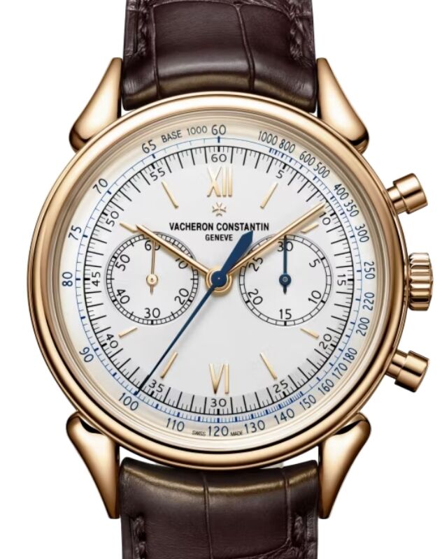 Vacheron Constantin Historiques Cornes De Vache 1955 Pink Rose Gold 38.5mm Silver Dial 5000H/000R-B059 - BRAND NEW
