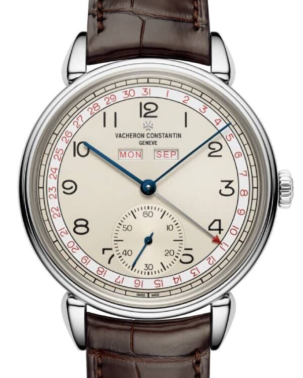 Vacheron Constantin Historiques Triple Calendrier 1942 Stainless Steel Ivory Arabic Dial 3110V/000A-B425 