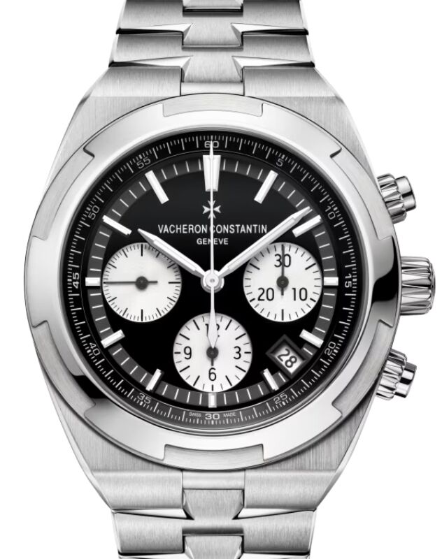 Vacheron Constantin Overseas Chronograph Steel Black Dial 5500V/110A-B481