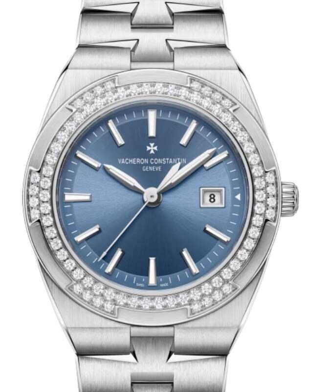 Vacheron Constantin Overseas Quartz Stainless Steel 33mm Diamond Bezel 1225V/200A-B590
