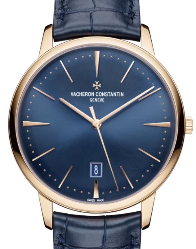 Vacheron Constantin Patrimony Self-Winding 40mm Pink Rose Gold Blue Dial 85180/000R-B515 - BRAND NEW