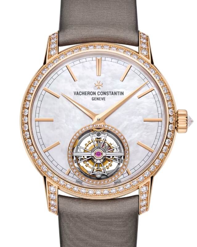 Vacheron Constantin Traditionnelle Tourbillon Chronograph 39mm Pink Rose Gold/Diamonds 6035T/000R-B634