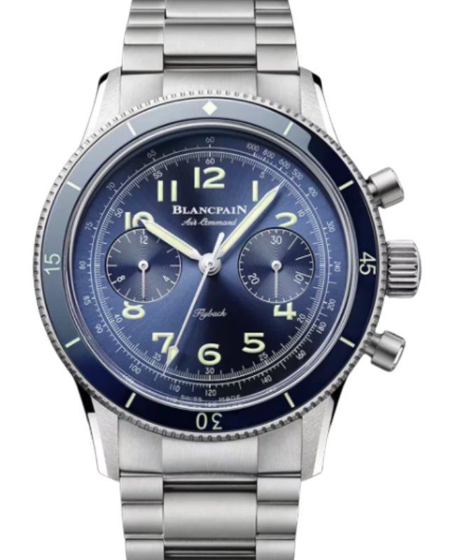 Blancpain Air Command Titanium 42.5mm Sunburst Blue Dial AC02 12B40 98S - BRAND NEW