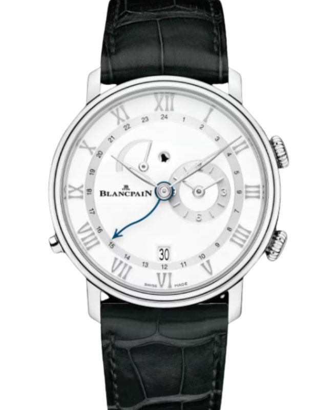 Blancpain Réveil GMT Steel 40.3mm White Dial 6640 1127 55B -BRAND NEW