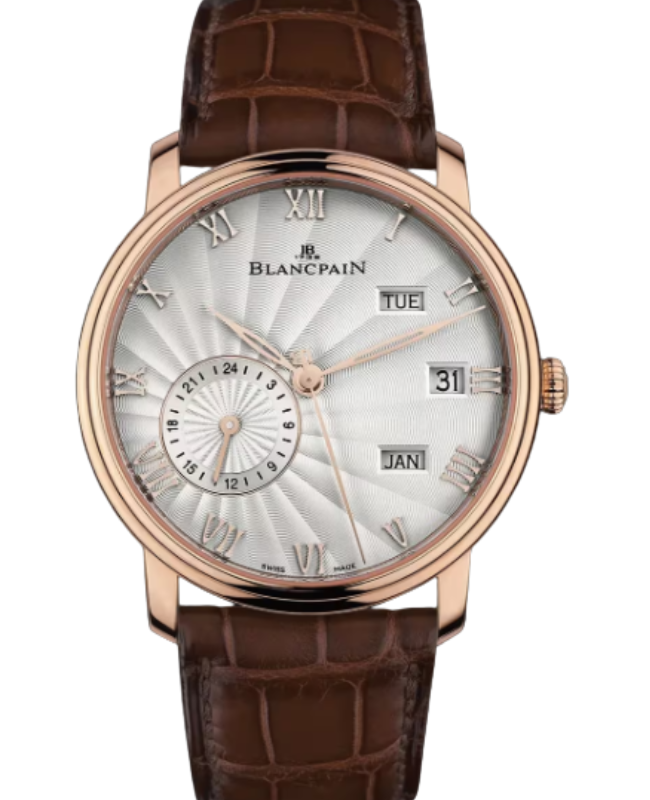 Blancpain Villeret Quantième  Annuel GMT Red Gold 40mm Opaline Dial 6670 3642 55B - BRAND NEW