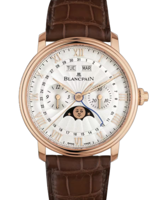 Blancpain Villeret Chronographe Monopoussoir Red Gold 40.3mm Opaline Dial 6685 3642 55B - BRAND NEW