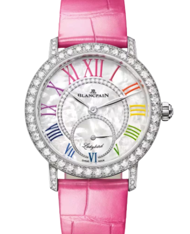 Blancpain Ladybird Colors White Gold 34.9mm Mother of Pearl Dial 3661A 1954 95B - BRAND NEW