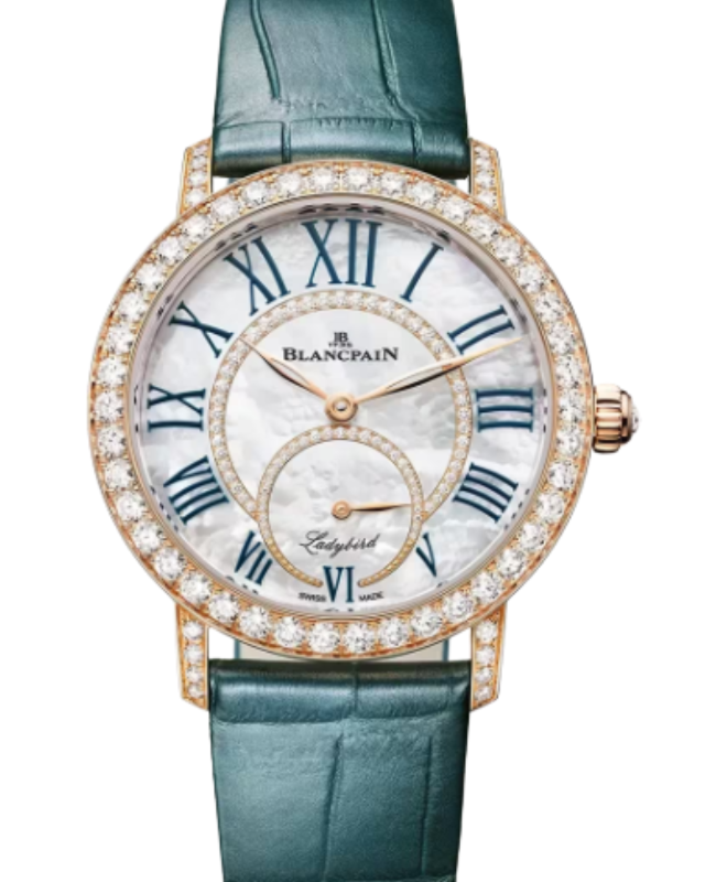 Blancpain Ladybird Colors Red Gold 34.9mm Mother of Pearl Dial 3661 2954 55B - BRAND NEW