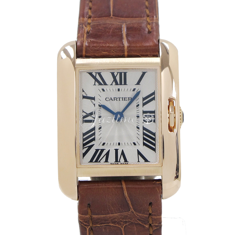 CARTIER W5310027 TANK ANGLAISE PINK GOLD, LEATHER BRAND NEW