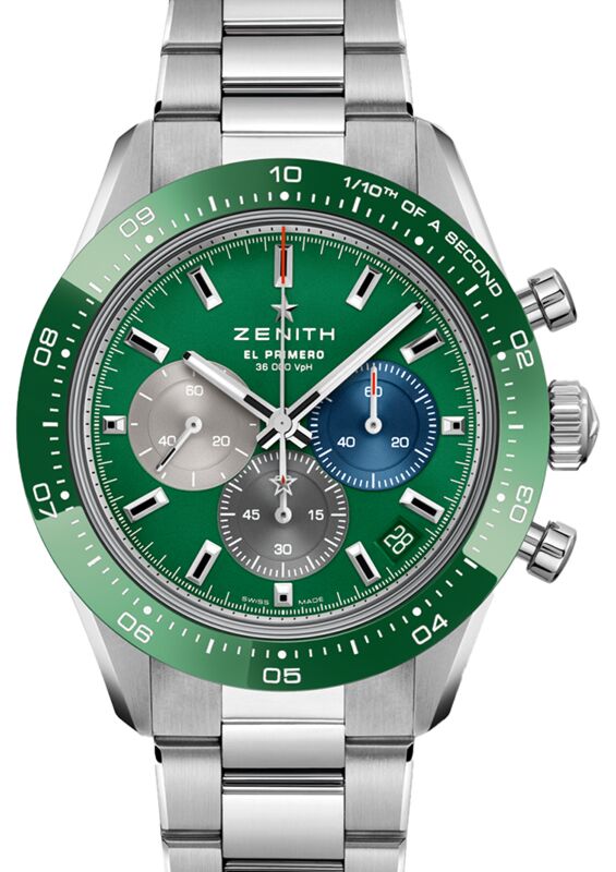 Zenith Chronomaster Sport Steel/Ceramic 41mm Green Dial 03.3119.3600/56.M3100