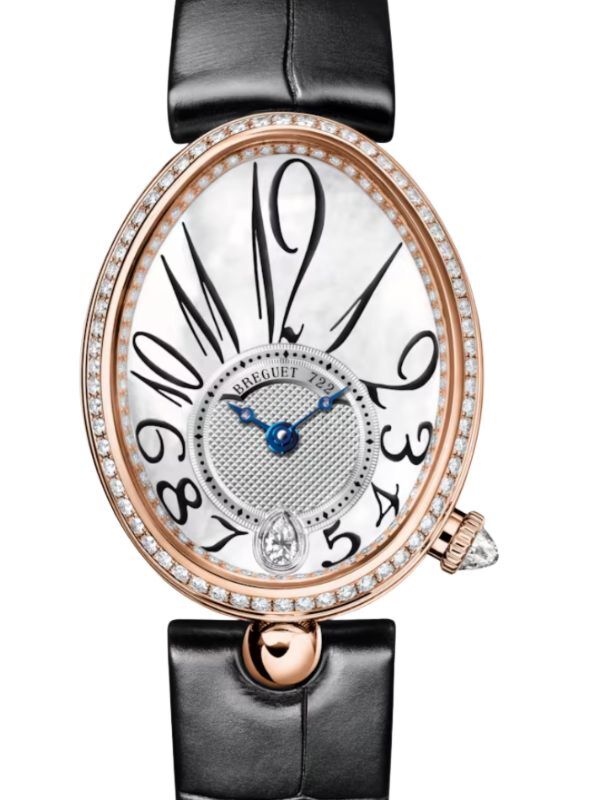 Breguet Reine de Naples 8918 Rose Gold Diamond White Mother of