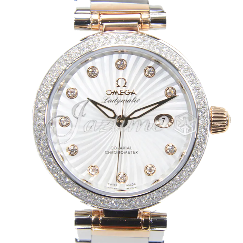 OMEGA 425.25.34.20.55.001 Ladymatic 34 mm Stainless Steel Red Gold