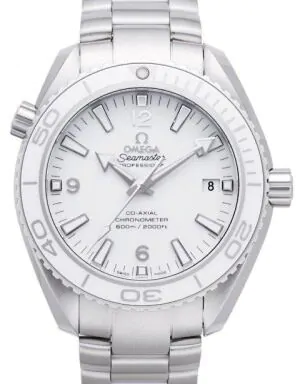 OMEGA 232.30.42.21.04.001 プラネットオーシャン Omega Seamaster Planet Ocean 600M 42mm Steel White Dial 232.30