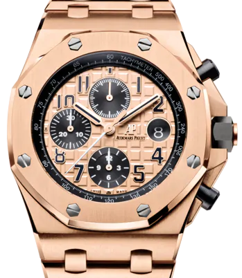 Audemars Piguet Offshore Chronograph 42mm Rose Gold Champagne Dial