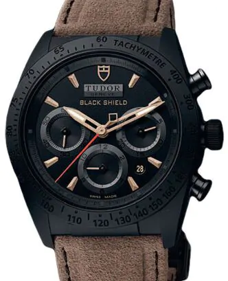 Tudor Fastrider Blackshield 42000CN Black Index Black Ceramic