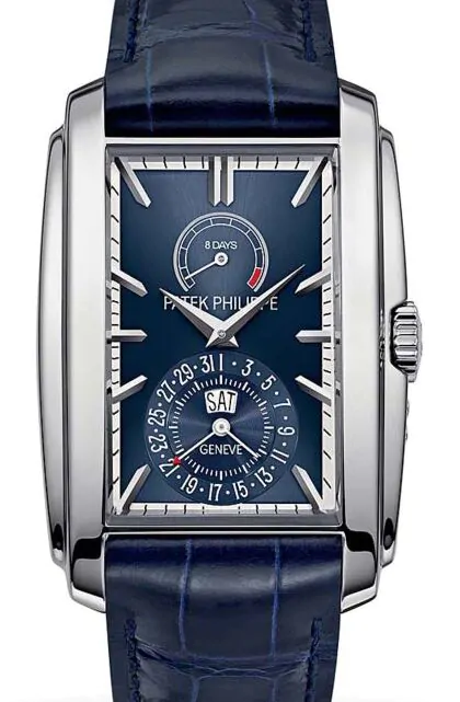 Patek Philippe 5200G-001 Gondolo 32.4 ? 46.9mm Blue Sunburst Index
