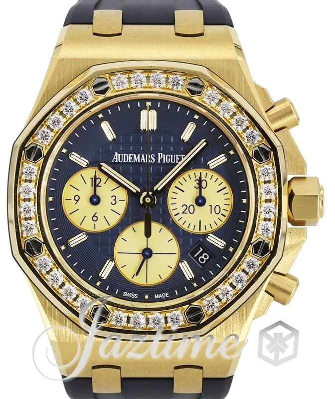 Audemars Piguet Offshore Chronograph 37mm Yellow Gold Blue Dial