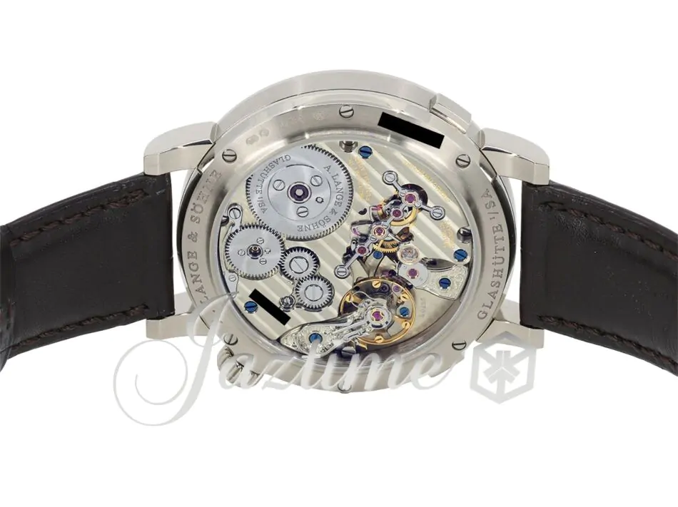 A Lange Sohne Zeitwerk Date White Gold 44.2mm Grey Dial 148.038