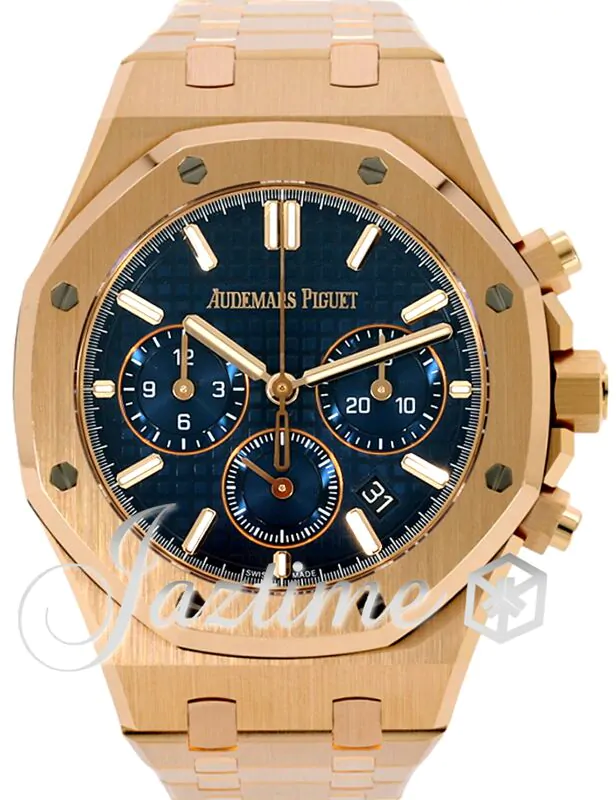 Audemars Piguet Royal Oak Chronograph 38mm Rose Gold Blue Dial