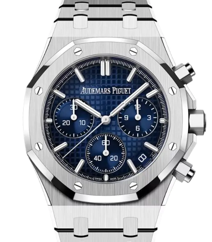 Audemars Piguet Royal Oak Chronograph 41mm White Gold Smoked Blue