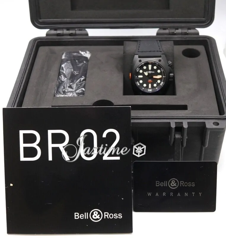 Bell & Ross BR 02 BR02-20-S Black PVD/DLC Coated Stainless Steel