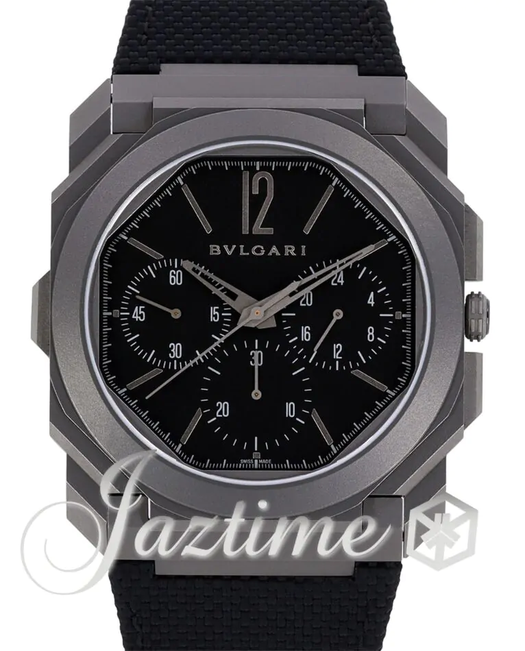 Bvlgari Octo Finissimo Chronograph GMT Titanium Black Dial 103371