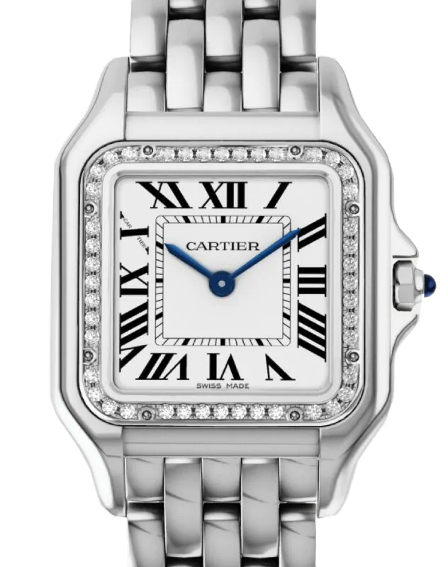 Panthere Classic Crystal Stainless Steel Watch with Diamond Accents Cartier Panthère Diamonds – Analog:Shift main image 3