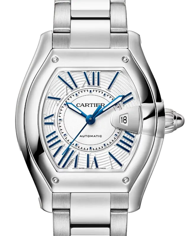 Cartier Roadster Medium Steel White Dial WSRD0019