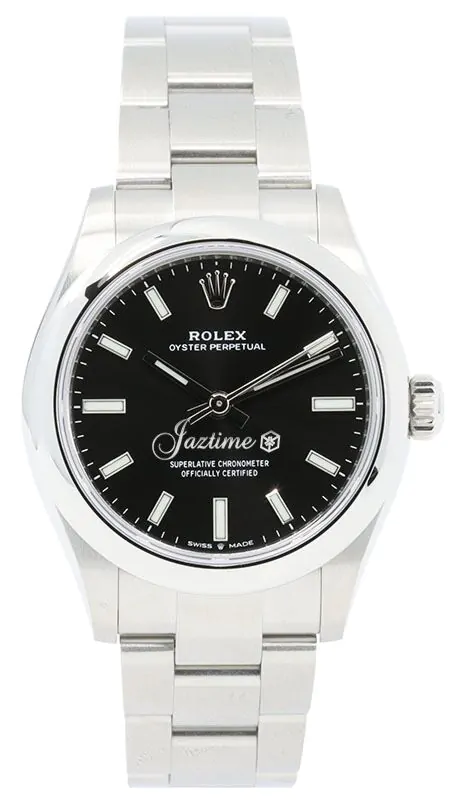 Rolex Oyster Perpetual 31 Stainless Steel Black Index Dial