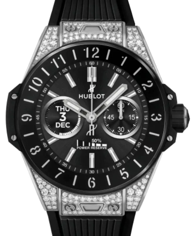 Hublot Big Bang Connected E Titanium Diamonds 42mm Black Dial 440