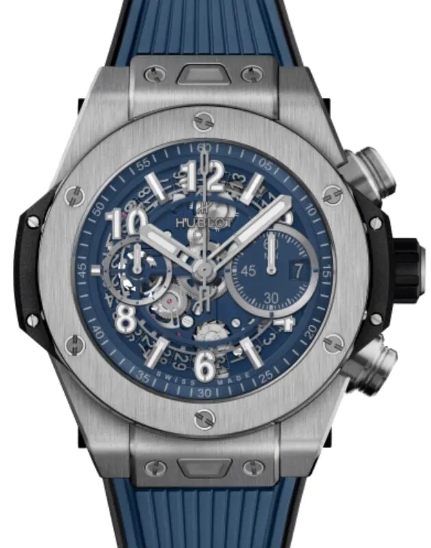 Hublot Big Bang Unico Titanium Blue 44mm 421.NX.5170.RX - BRAND NEW