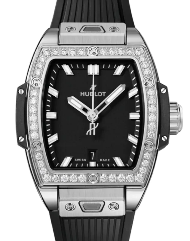 Hublot Shaped Spirit of Big Bang 3-Hands Steel Diamonds 32mm 682