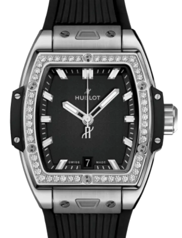Hublot Shaped Spirit of Big Bang 3-Hands Titanium Diamonds 39mm