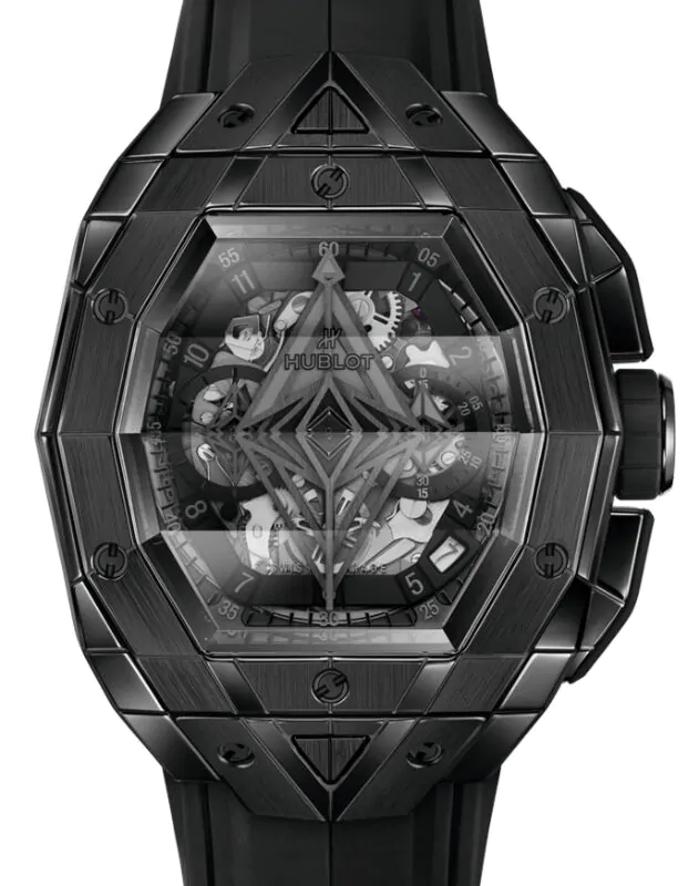 Hublot Shaped Spirit of Big Bang Partnerships Sang Bleu All Black