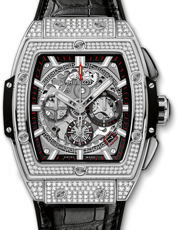 Hublot Spirit of Big Bang Diamond Pave Index Dial & Bezel Titanium