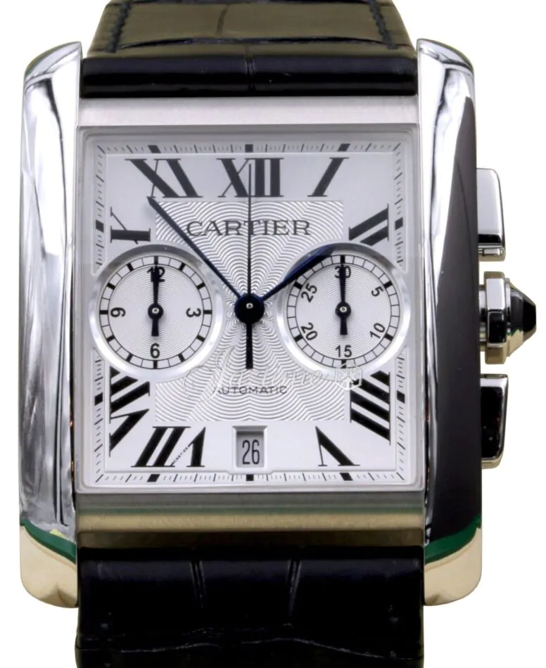 Cartier Tank MC W5330007 Men's Silver Roman Stainless Steel