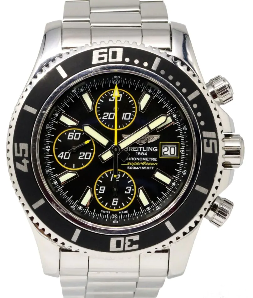 Breitling Superocean A13341 Chronograph 44mm Black Index Stainless