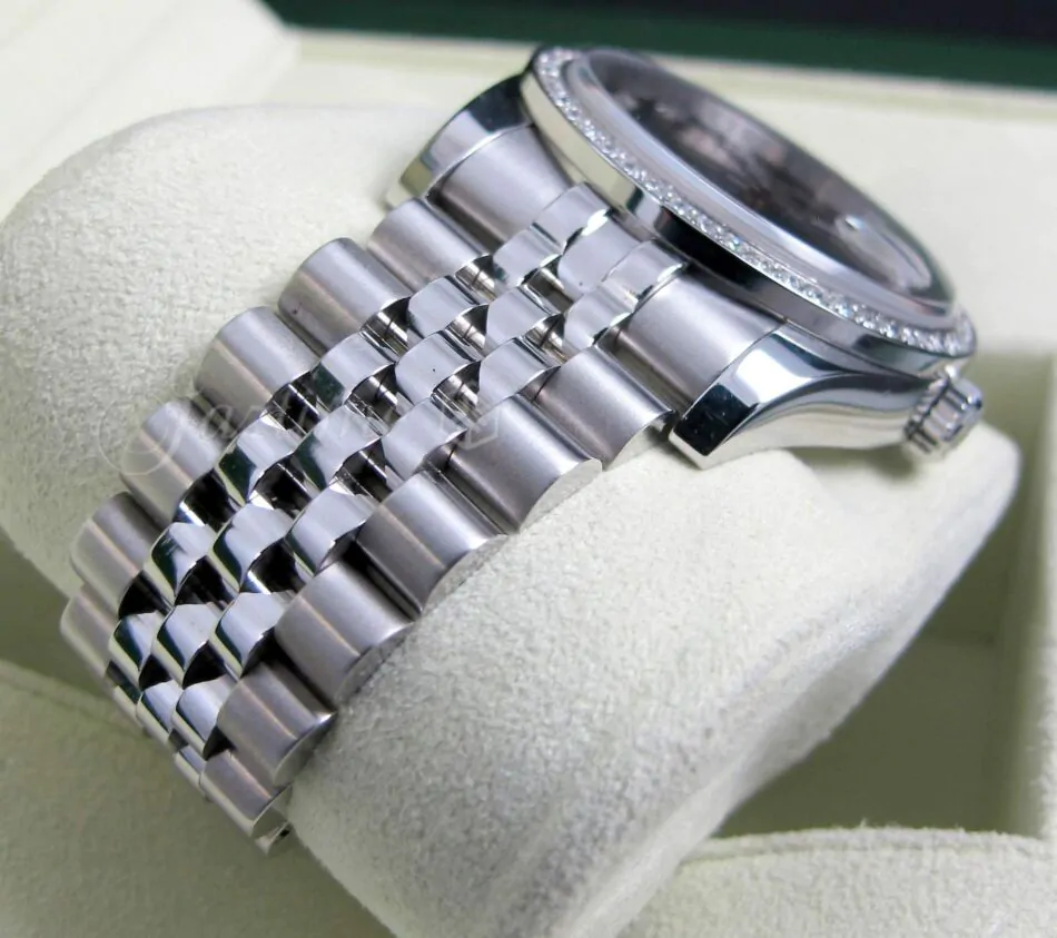 Rolex Datejust 116200 Diamond Black Dial Bezel 36mm Stainless