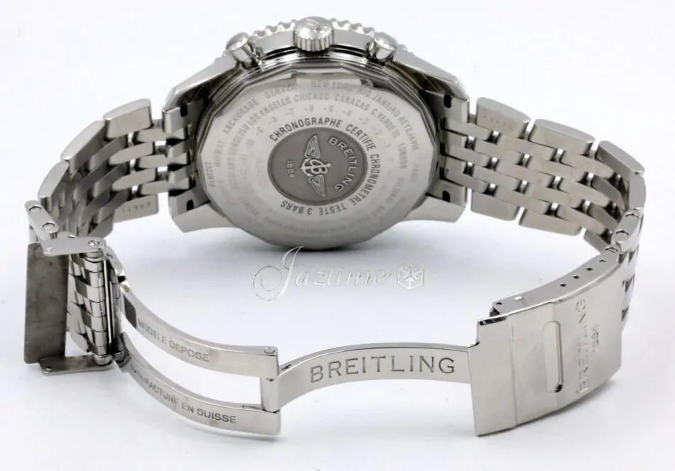 Breitling Navitimer World GMT A24322 Men's 46mm Black Chronograph