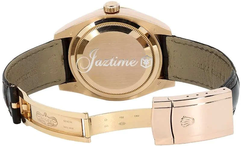 Rolex Sky-Dweller 326135 Chocolate 18k Rose Gold 42mm Leather