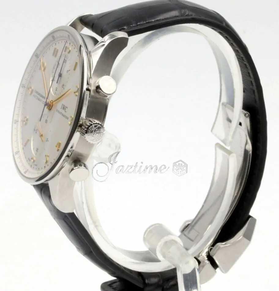 IWC Portuguese Automatic Chronograph IW371445 Men's Silver Arabic
