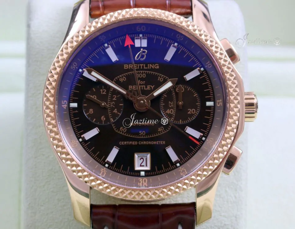 Breitling Bentley Mark VI H26362 18k Rose Gold 42mm Chronograph