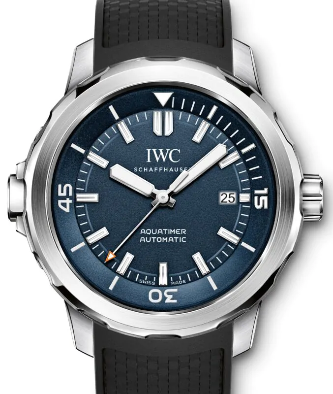 Montre Plongée Automatique Aquatrident Ichthyosaur 500M - Cadran Bleu, Bracelet Caoutchouc, étanche 500m