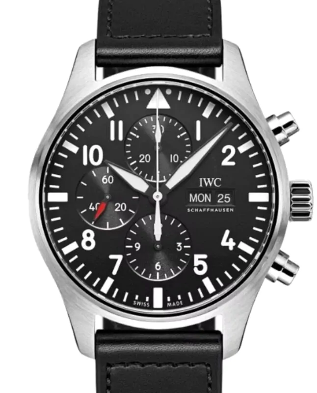 IWC パイロットウォッチ IW377709 IWC Pilot's Watch Chronograph Black Arabic Dial Stainless Steel